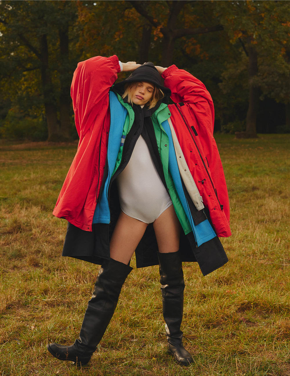 Stella Lucia covers Vogue Ukraine November 2018 by Leon Mark