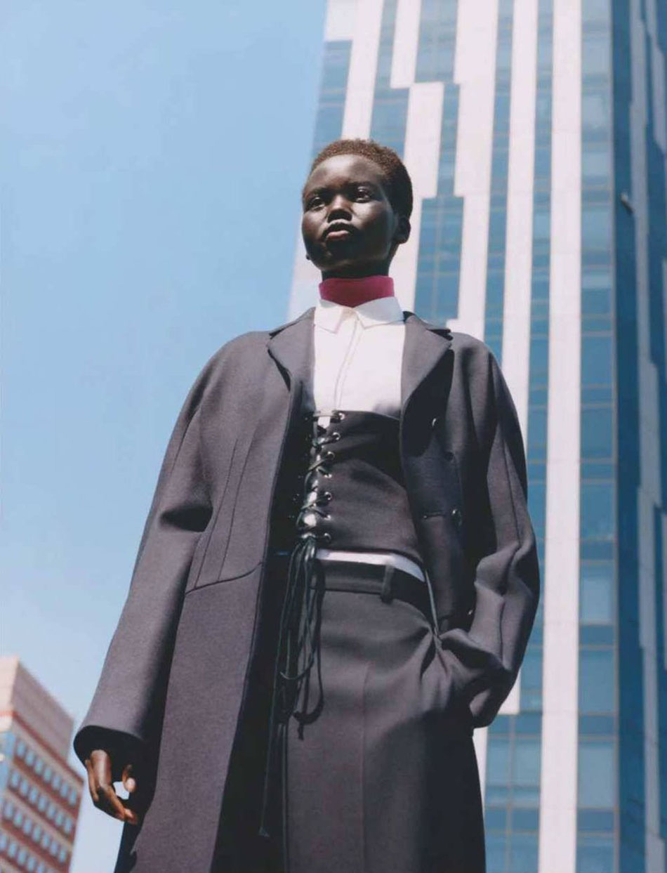 Adut Akech by Tyler Mitchell for British Vogue January 2019