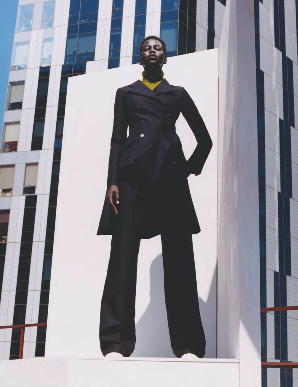 Adut Akech by Tyler Mitchell for British Vogue January 2019