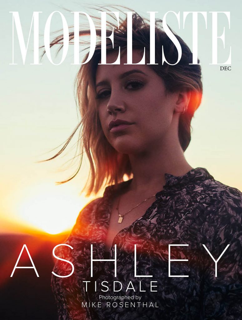 Ashley Tisdale covers Modeliste Magazine December 2018 by Mike Rosenthal