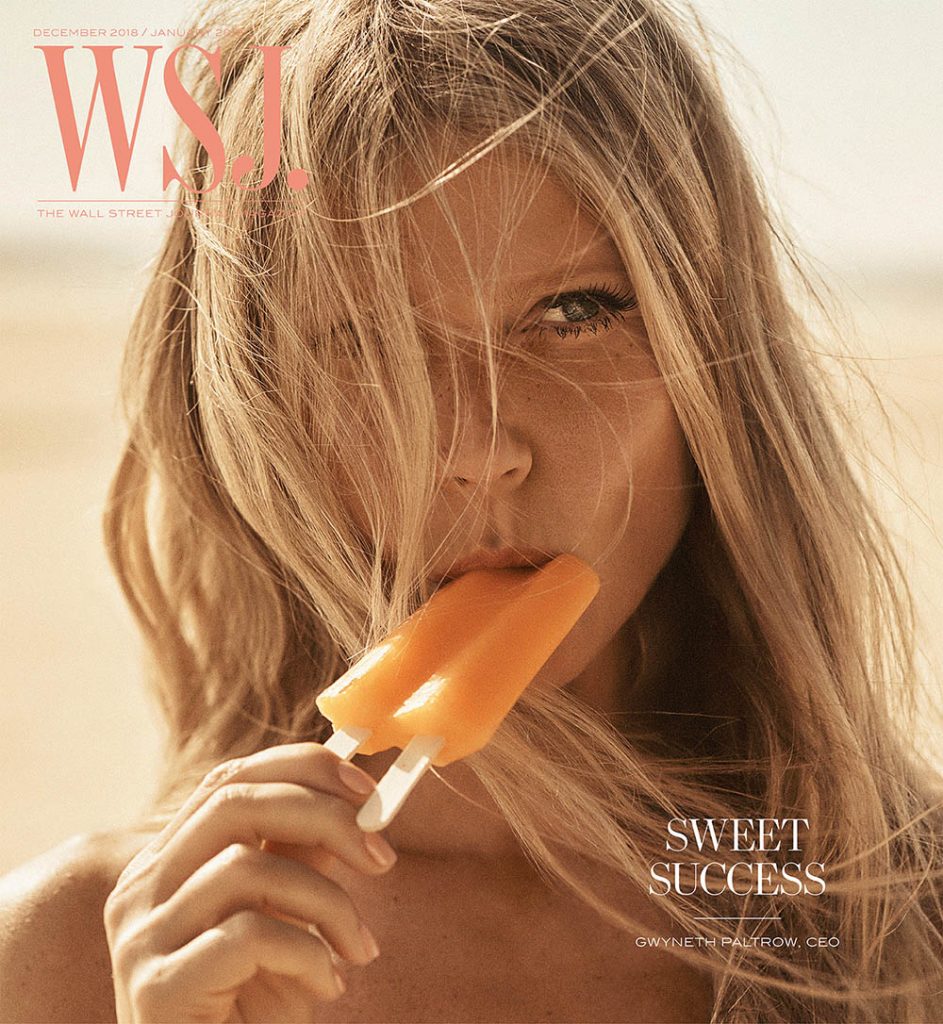 Gwyneth Paltrow covers WSJ. Magazine December 2018 January 2019 by Lachlan Bailey