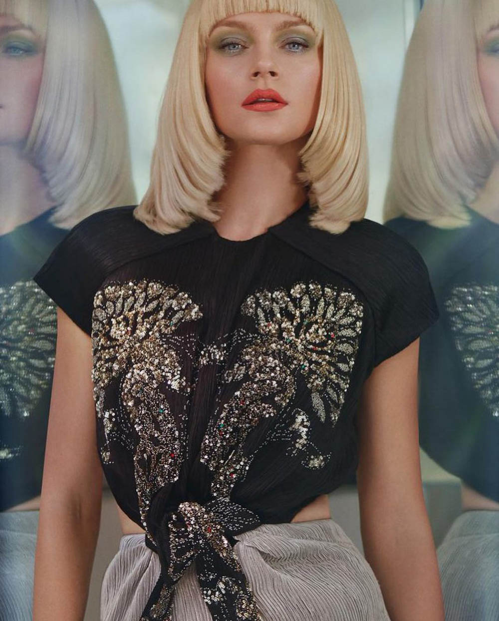Jessica Stam covers Harper’s Bazaar Kazakhstan December 2018 January 2019 by Greg Swales