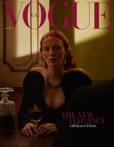 Karen Elson covers Vogue Ukraine December 2018 by Patrick Biennert