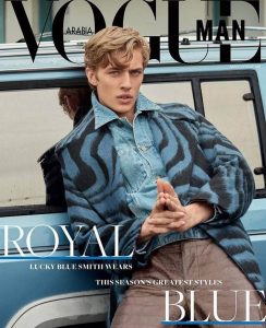 Lucky Blue Smith, digital cover star of Vogue Man Arabia Fall Winter 2018