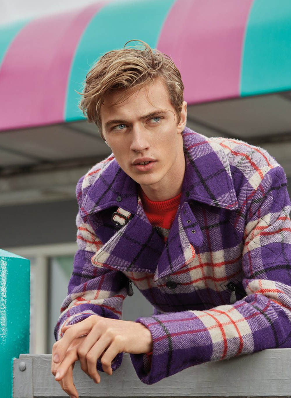 Lucky Blue Smith, digital cover star of Vogue Man Arabia Fall Winter 2018