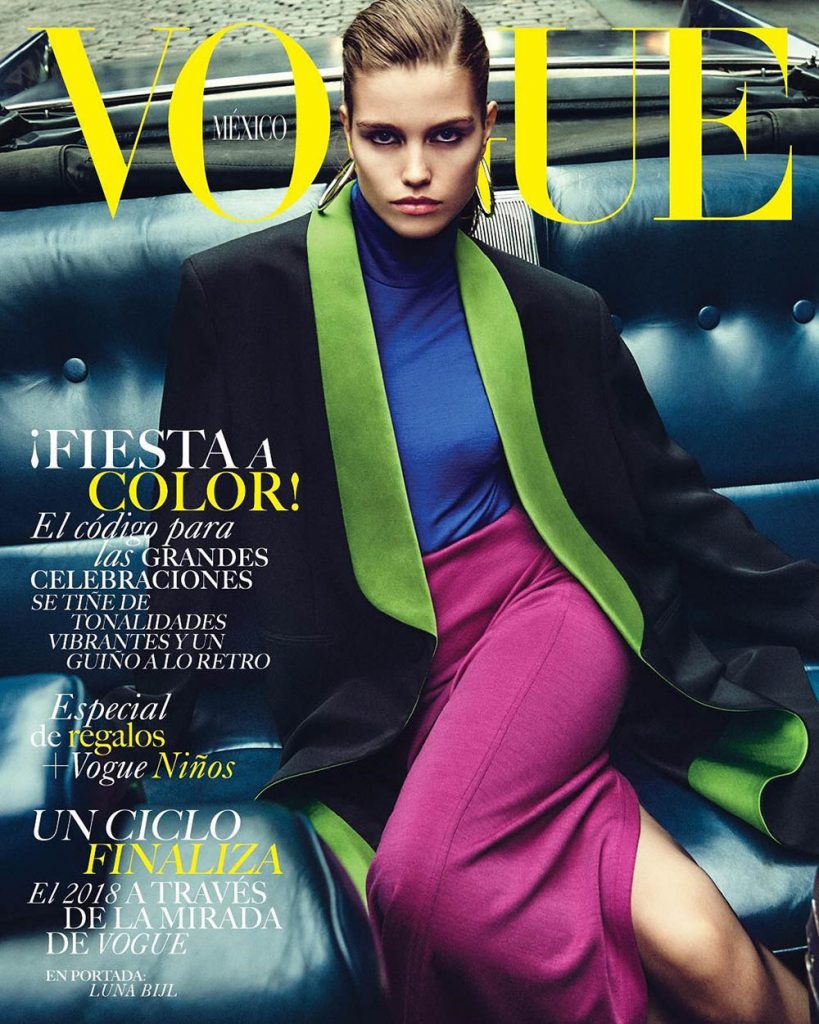 Luna Bijl covers Vogue Mexico & Latin America December 2018 by Chris Colls