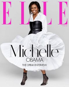 Michelle Obama covers Elle US December 2018 by Miller Mobley