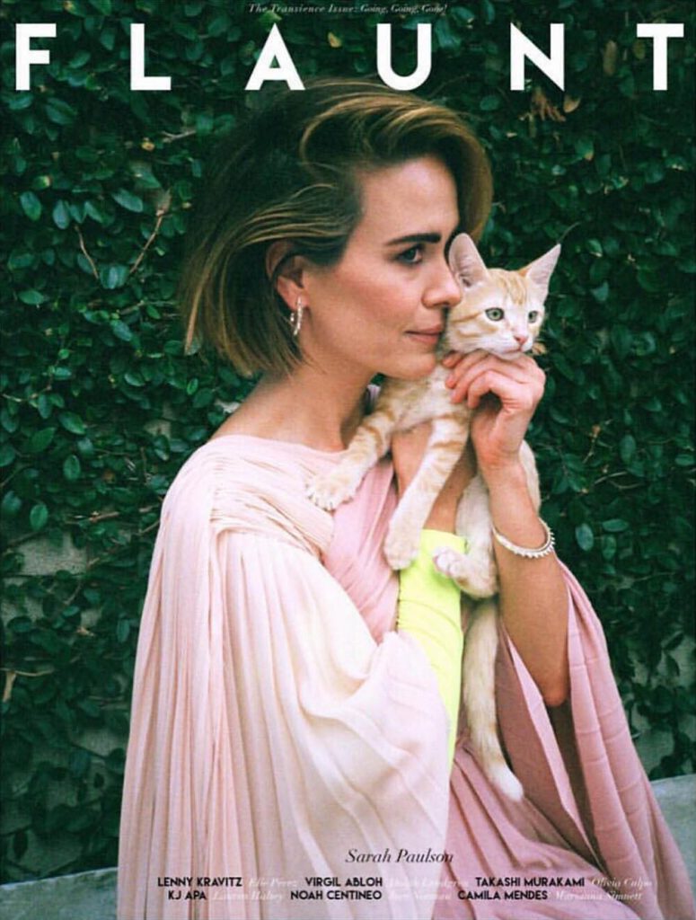 Sarah Paulson covers Flaunt Magazine Issue 163 by Gia Coppola