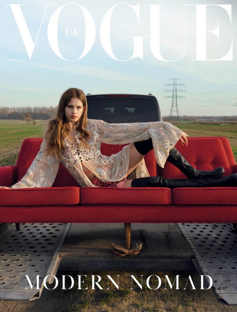 Ansolet Rossouw covers Vogue Ukraine February 2019 by Till Janz
