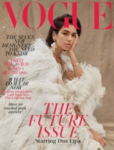 Dua Lipa covers British Vogue January 2019 by Nadine Ijewere