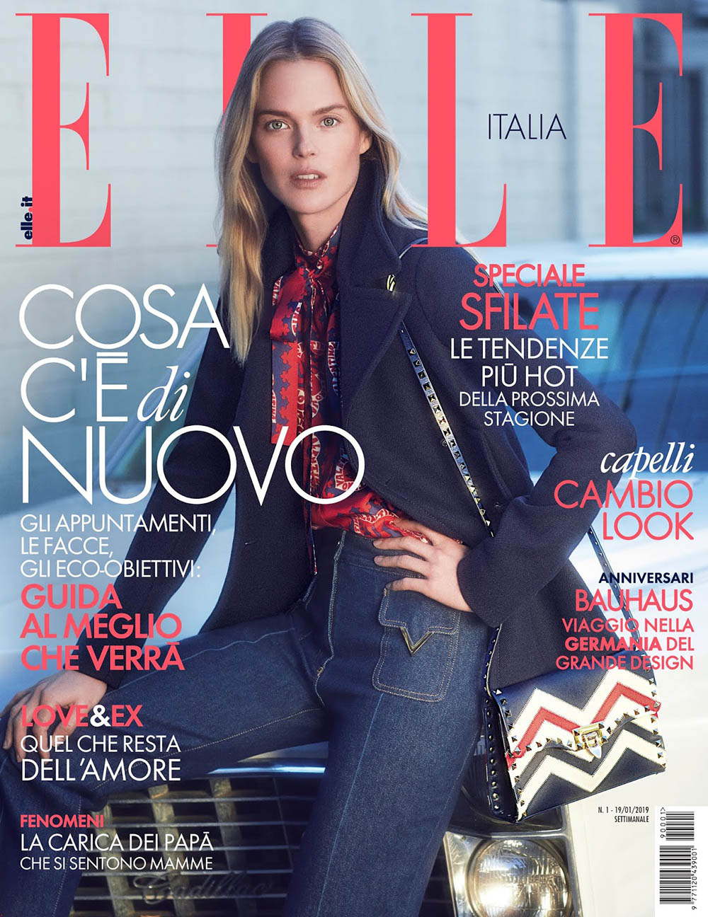 Shannan Click covers Elle Italia January 19th, 2019 by Laura Sciacovelli
