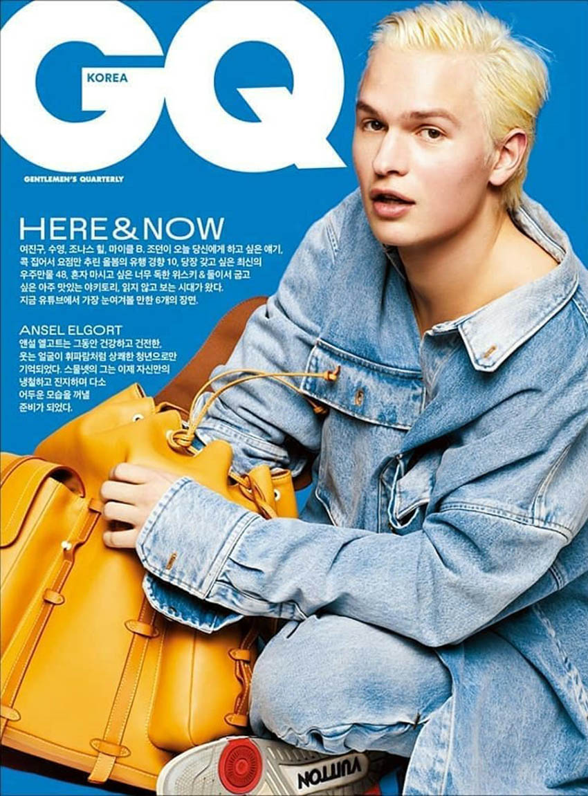 Ansel Elgort covers GQ Korea February 2019 by Moke Na Jung