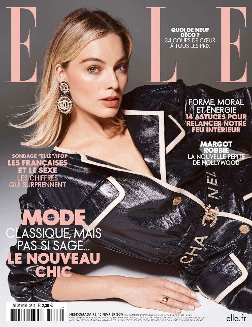 Margot Robbie covers Elle France February 15th, 2019 by Liz Collins