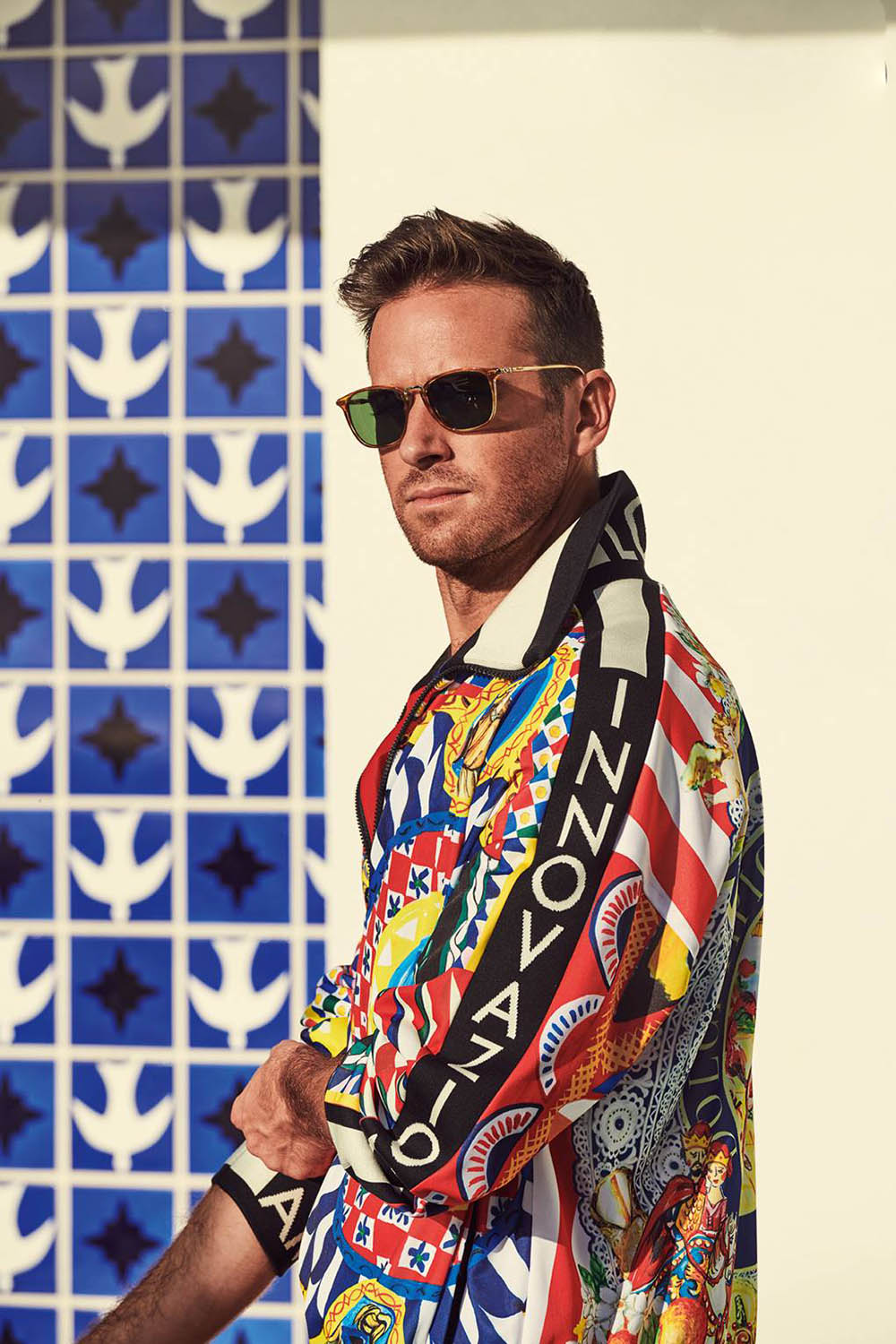 Armie Hammer covers British GQ March 2019 by Eric Ray Davidson