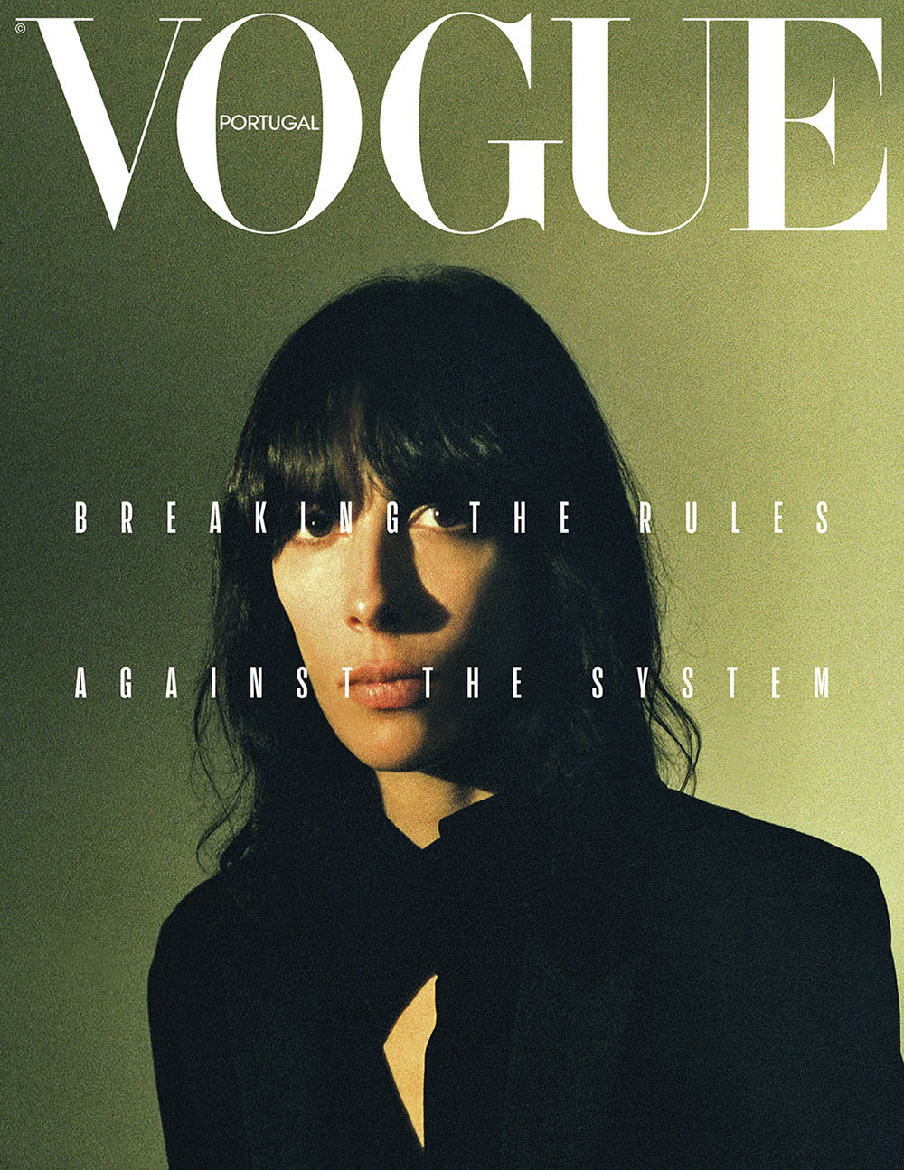 Jamie Bochert covers Vogue Portugal March 2019 by Branislav Simoncik