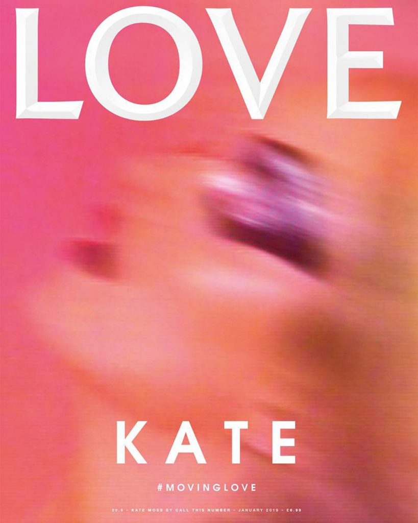 Kate Moss covers Love Magazine 20.5 by Steve Mackey & Douglas Hart