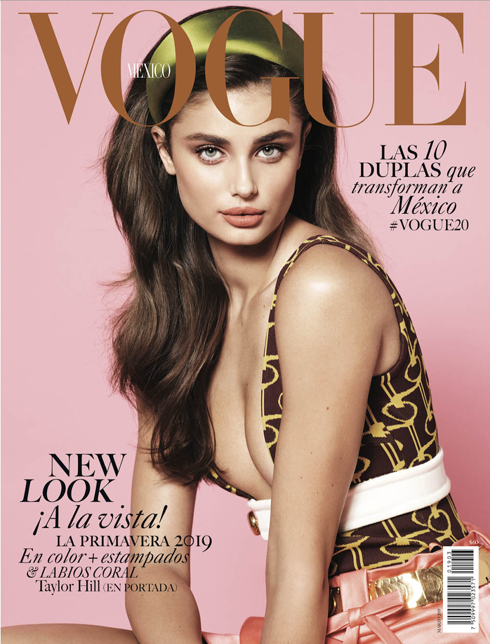Taylor Hill covers Vogue Mexico March 2019 by Phil Poynter