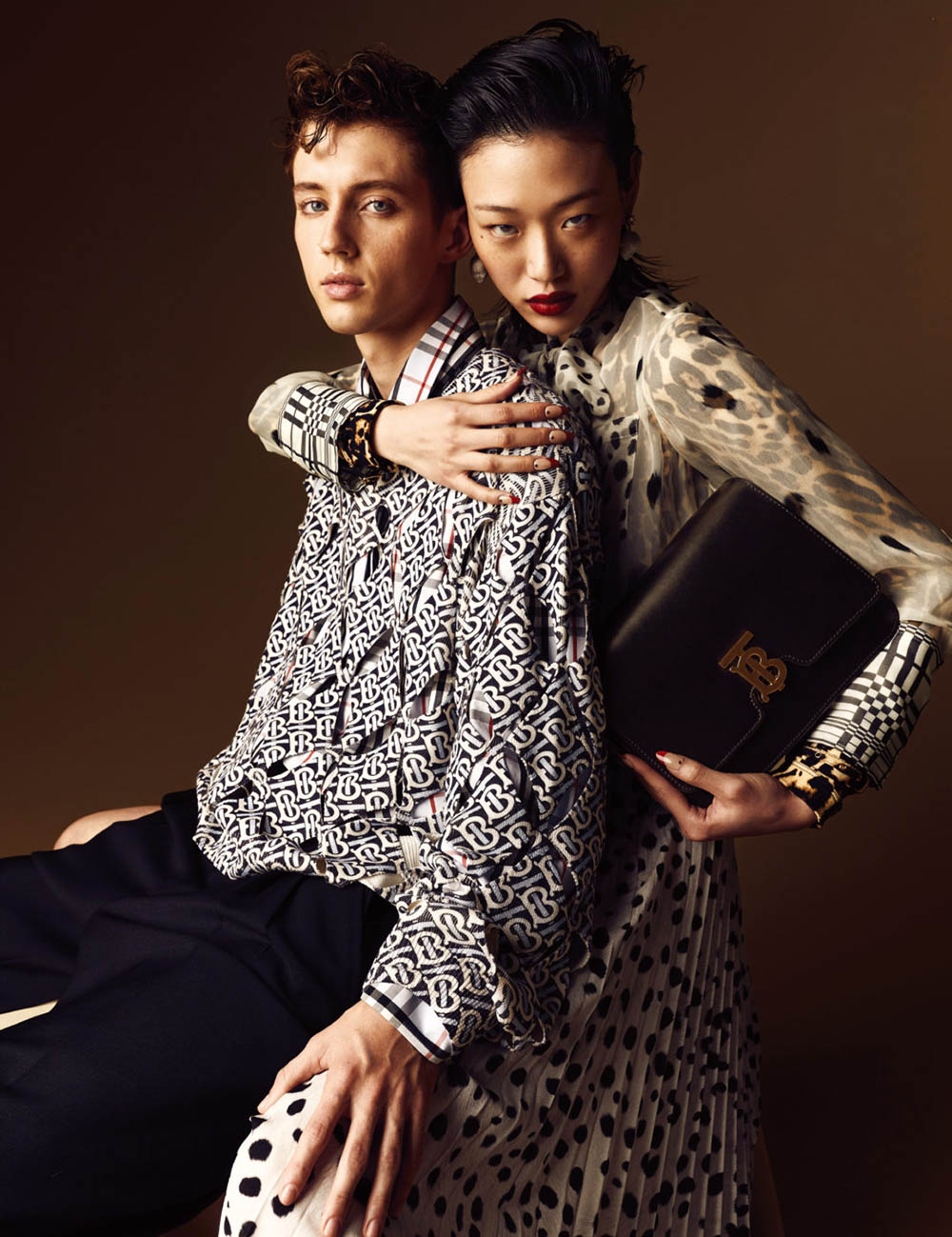 Troye Sivan and Sora Choi cover W Korea March 2019 by Billy Kidd