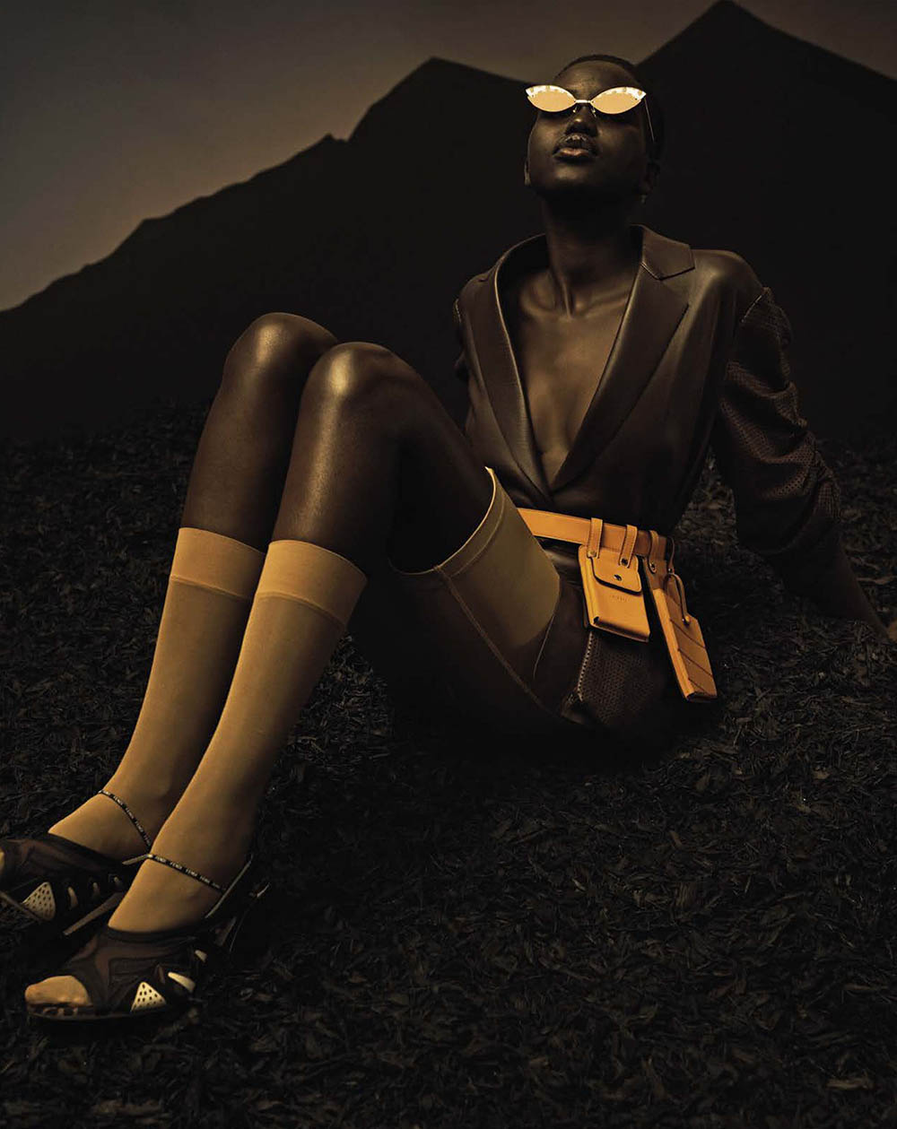 Adut Akech by Josh Olins for Vogue Italia April 2019
