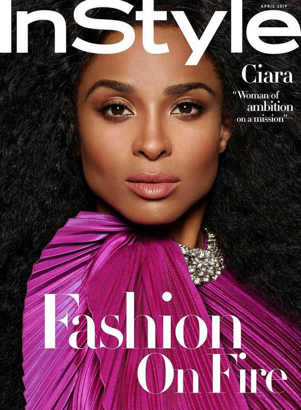Ciara covers InStyle US April 2019 by Phil Poynter