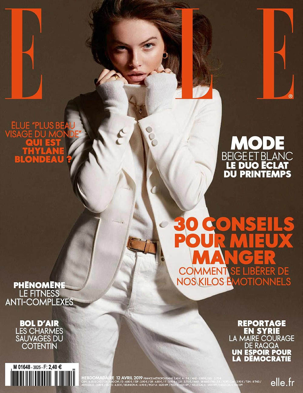 Thylane Blondeau covers Elle France April 12th, 2019 by Philip Gay