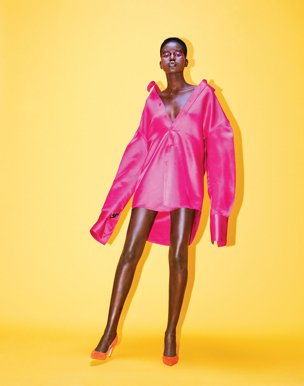 Adut Akech covers Allure US May 2019 by Daniel Jackson