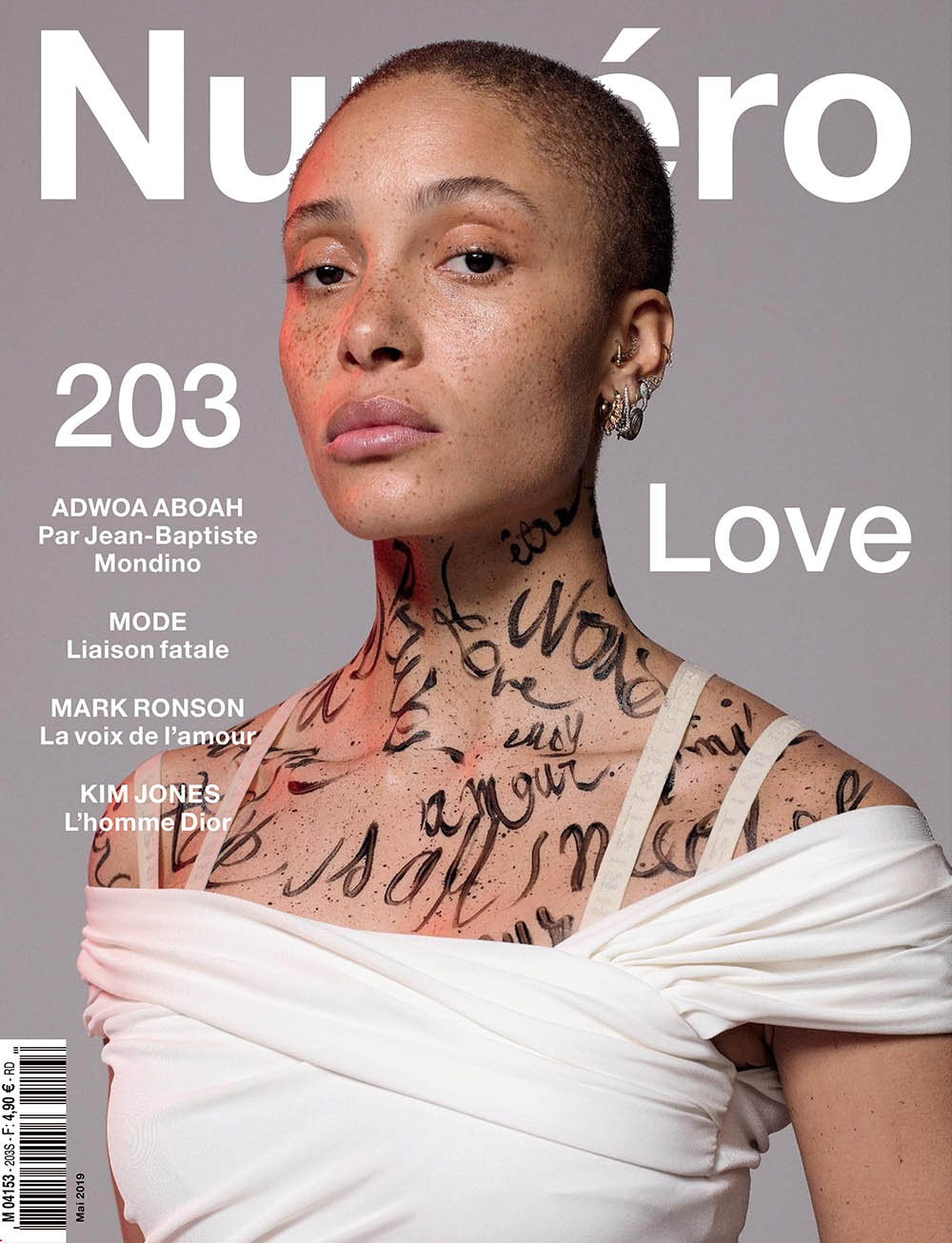 Adwoa Aboah covers Numéro May 2019 by Jean-Baptiste Mondino