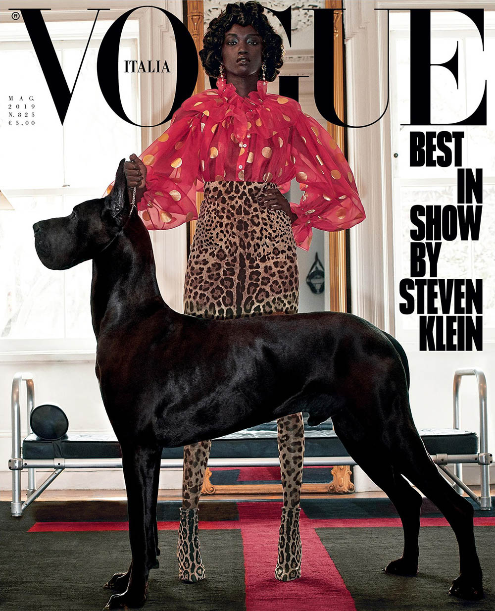 Anok Yai covers Vogue Italia May 2019 by Steven Klein