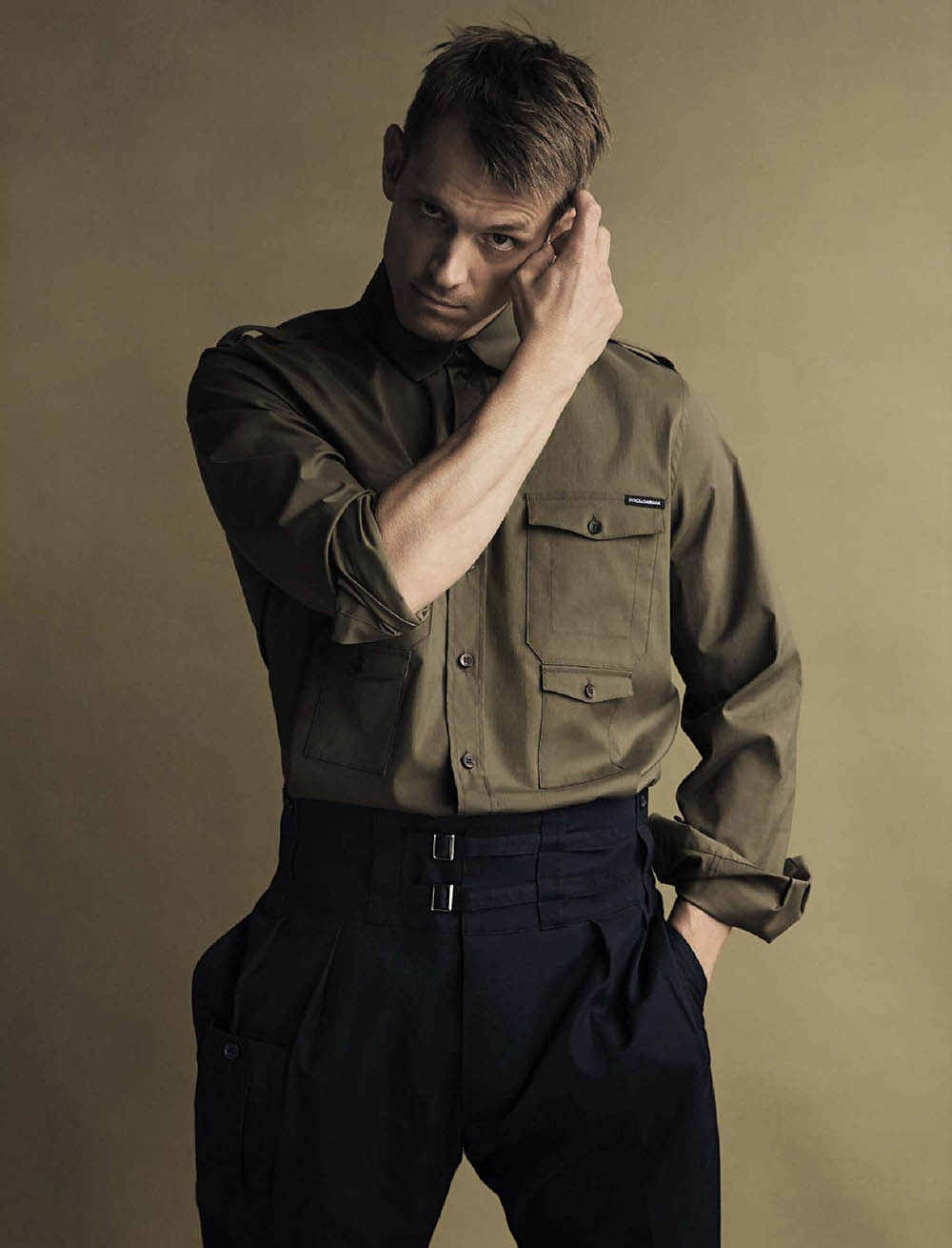 Joel Kinnaman covers L'Uomo Vogue May 2019 by Sølve Sundsbø
