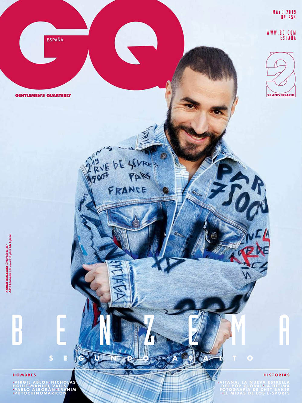 Karim Benzema covers GQ Spain May 2019 by Adria Canameras