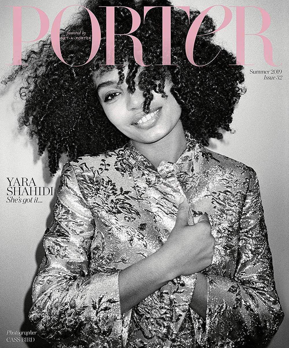 Yara Shahidi covers Porter Magazine Summer 2019 by Cass Bird