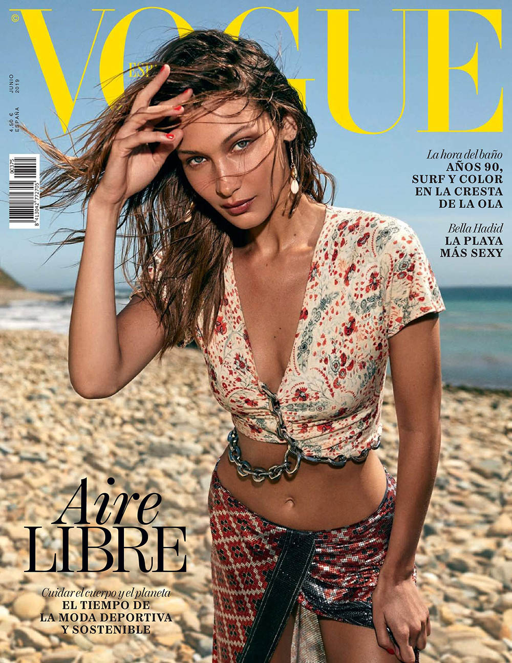 Bella Hadid covers Vogue Spain June 2019 by Zoey Grossman