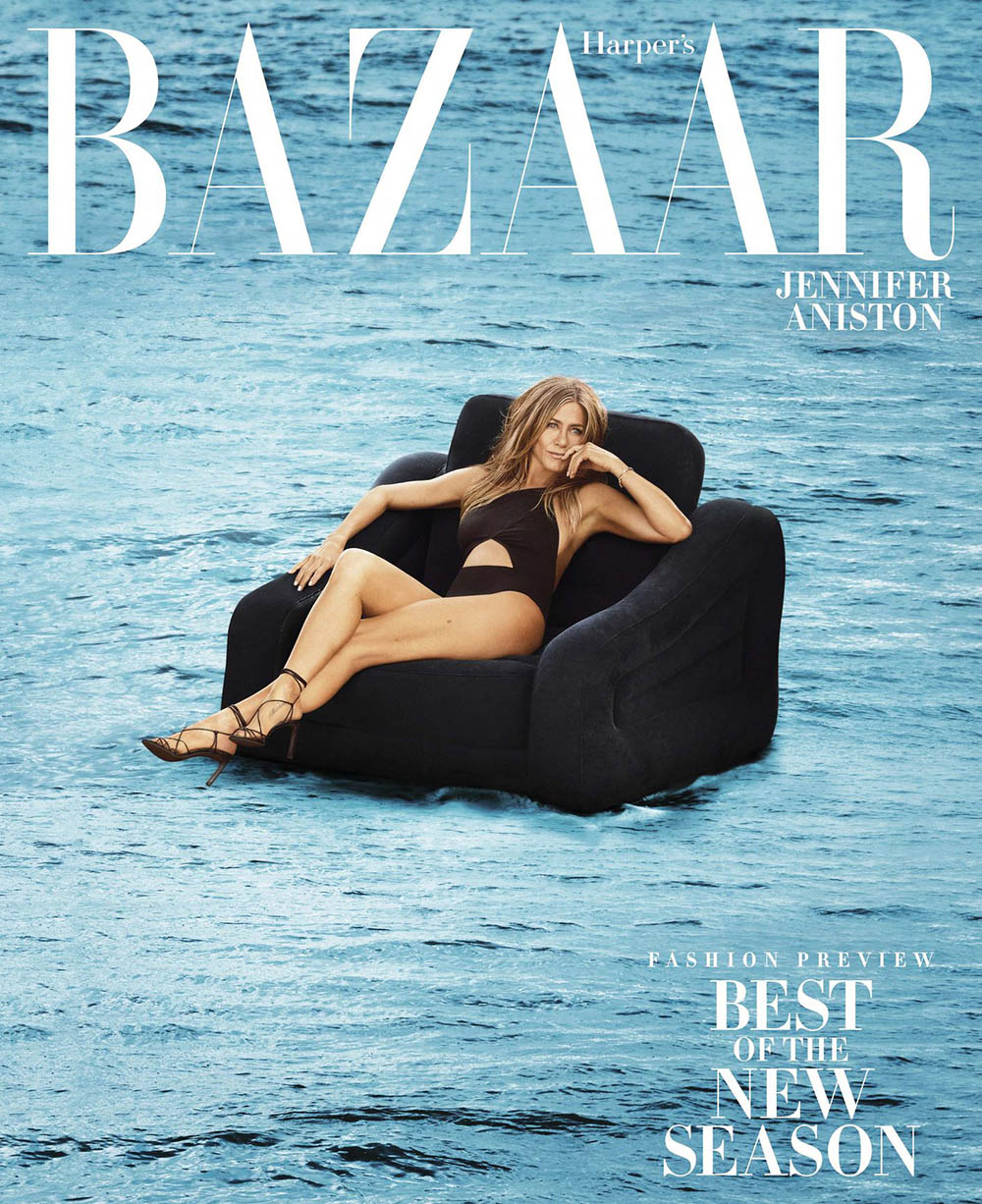 Jennifer Aniston covers Harper’s Bazaar US June July 2019 by Alexi Lubomirski