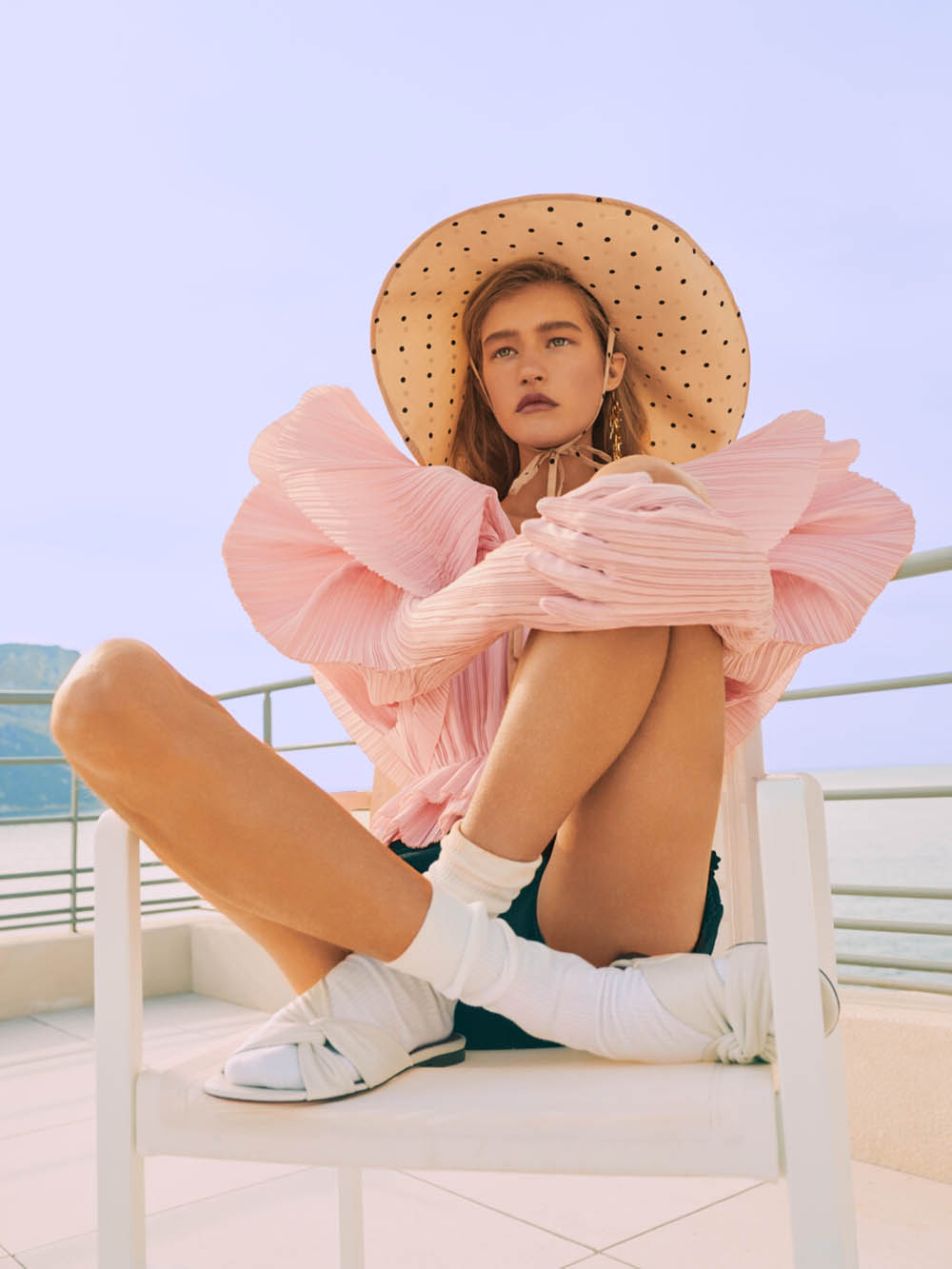 Mariam de Vinzelle covers Vogue Ukraine June 2019 by Leon Mark