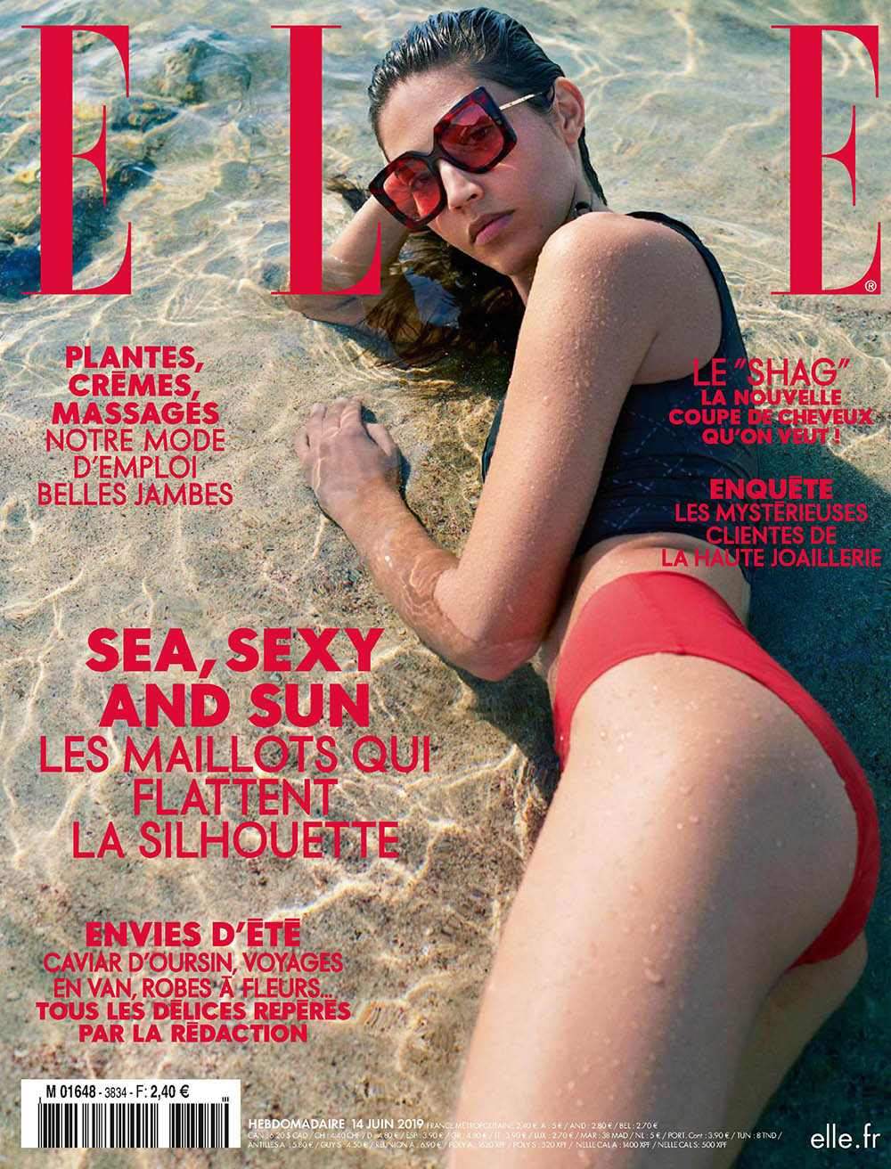 Marilhéa Peillard covers Elle France June 14th, 2019 by Laurie Bartley