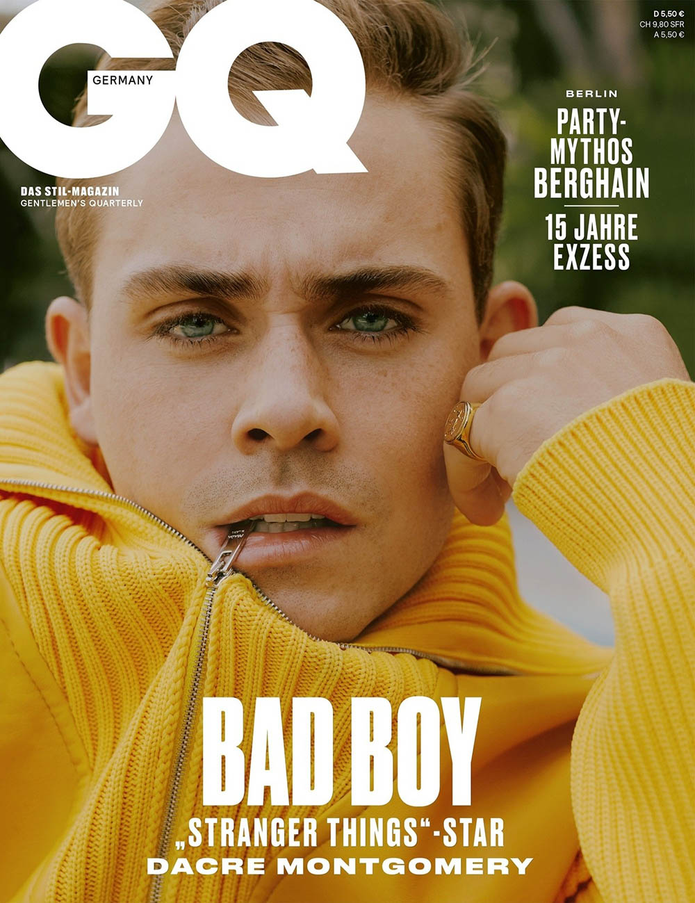 Dacre Montgomery covers GQ Germany July 2019 by Fanny Latour-Lambert