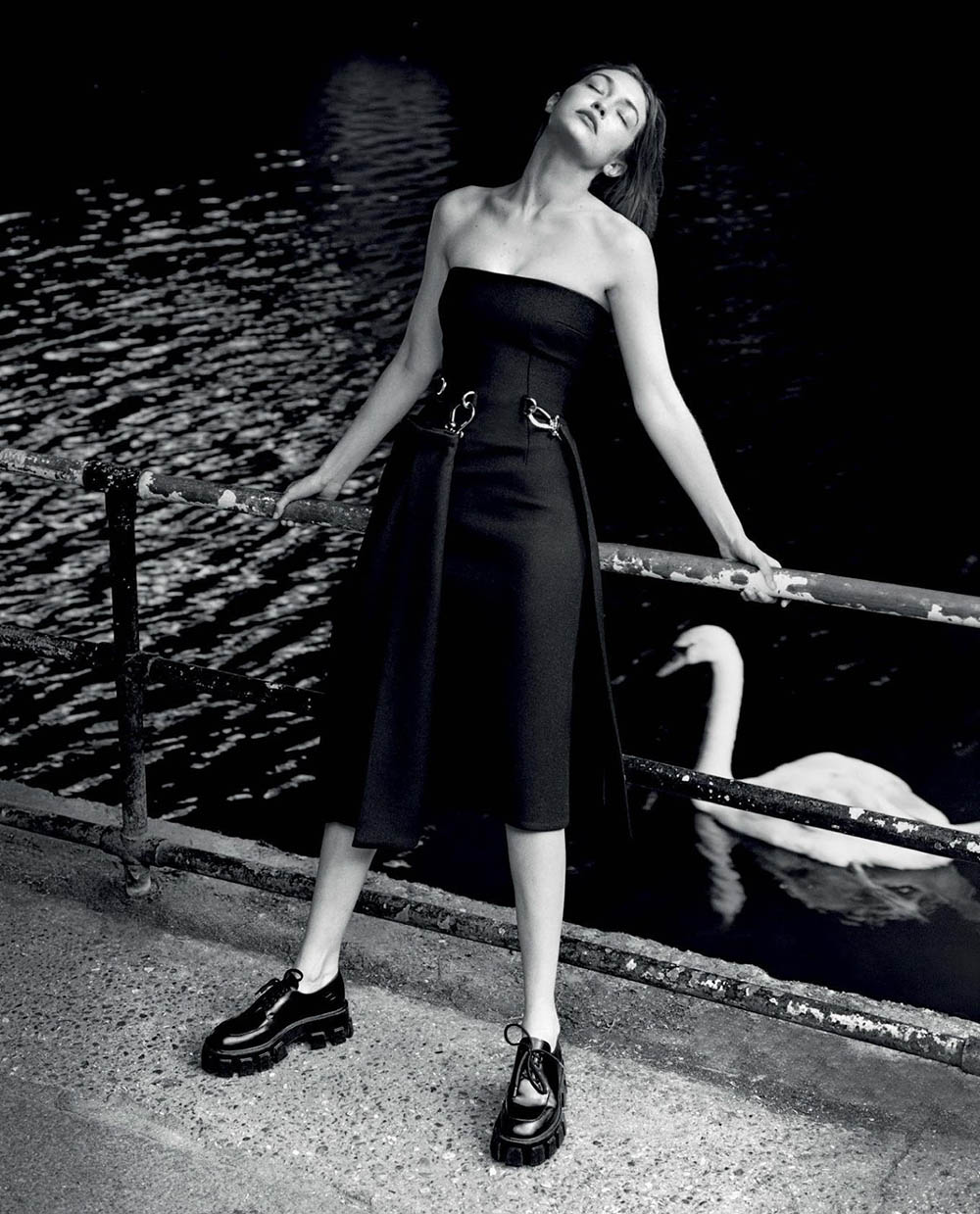 Gigi Hadid covers Vogue Italia July 2019 by Alasdair McLellan