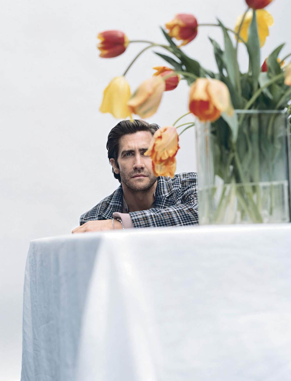 Jake Gyllenhaal covers L’Uomo Vogue July 2019 by Josh Olins
