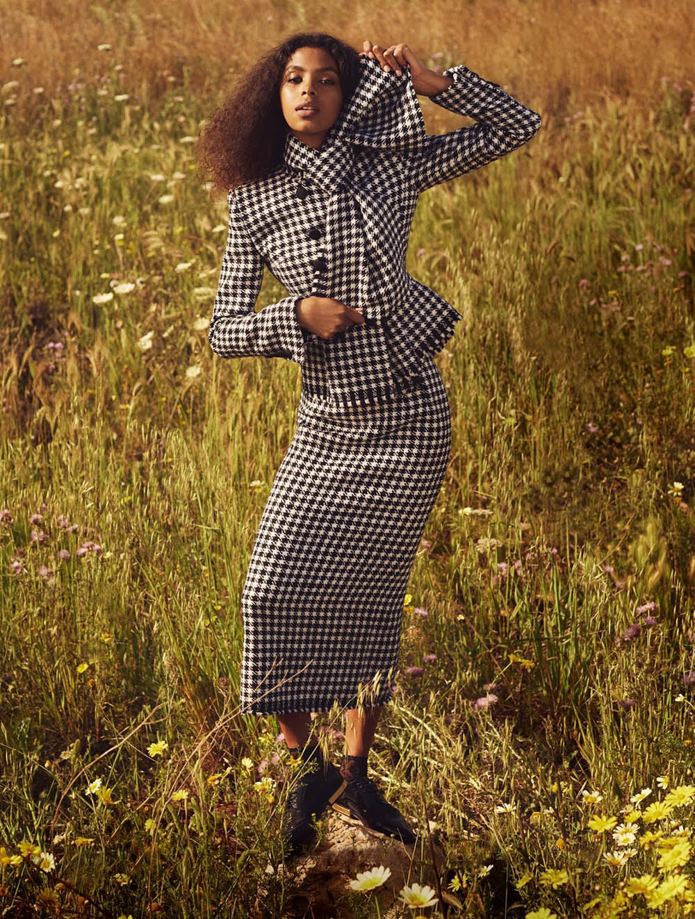 Alyssa Traore by Laura Sciacovelli for Elle UK August 2019