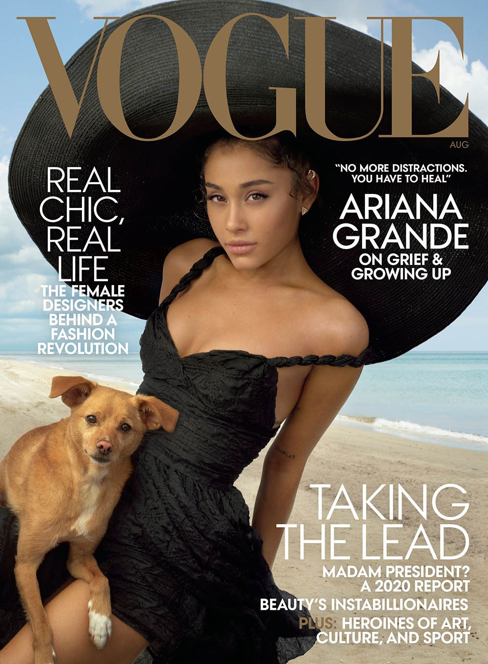 Ariana Grande covers Vogue US August 2019 by Annie Leibovitz