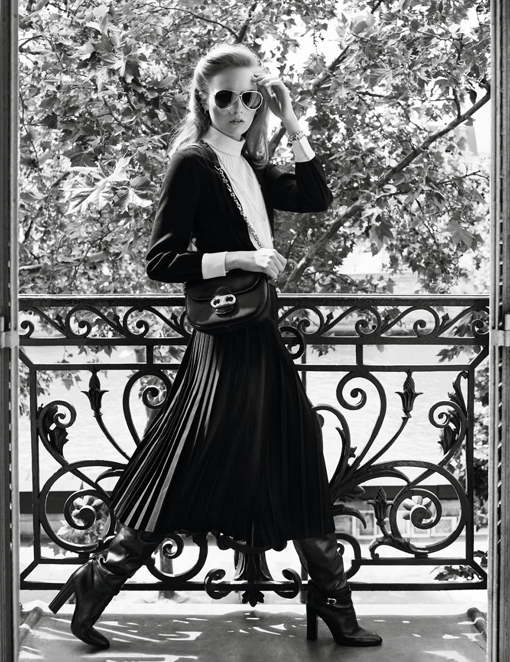Fran Summers by Hedi Slimane for Vogue Paris August 2019