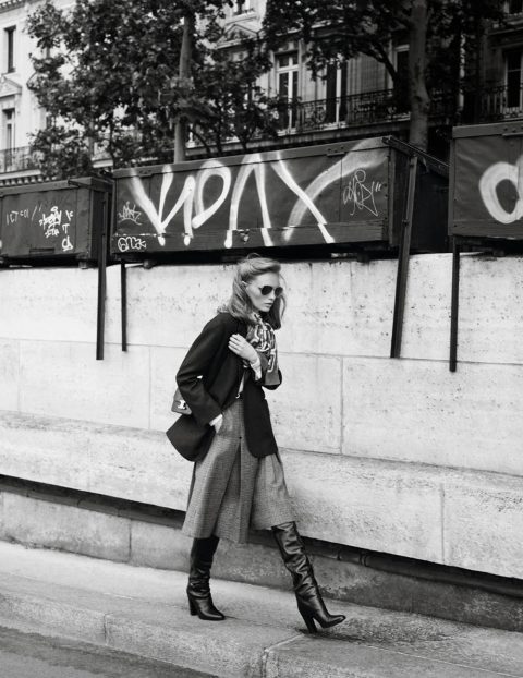 Fran Summers by Hedi Slimane for Vogue Paris August 2019 - fashionotography