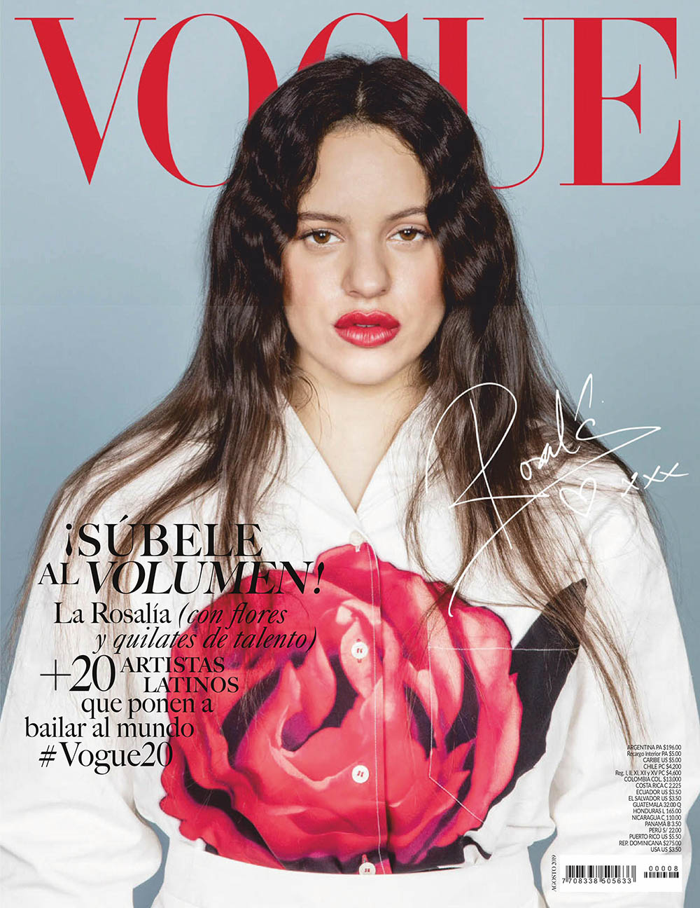 Rosalía covers Vogue Mexico & Latin America August 2019 by Stefan Ruiz