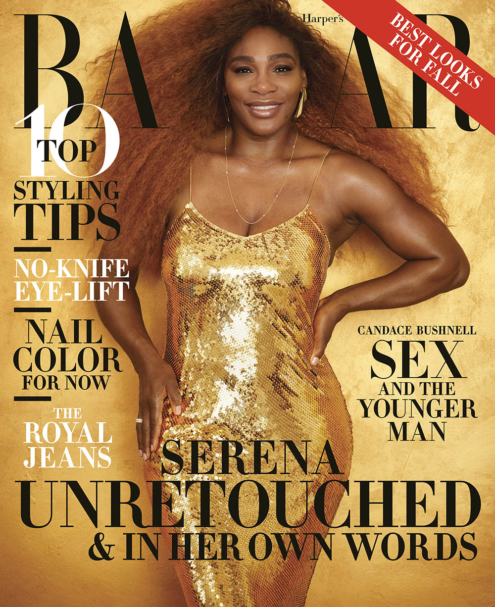 Serena Williams covers Harper’s Bazaar US August 2019 by Alexi Lubomirski