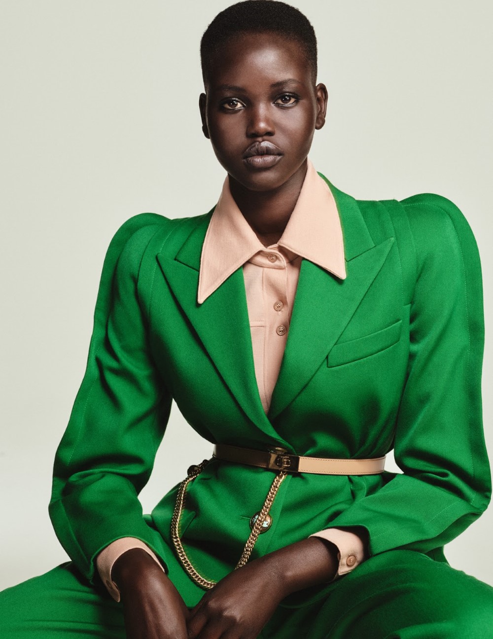 Adut Akech and Rebecca Leigh Longendyke cover Vogue Germany September 2019 by Chris Colls