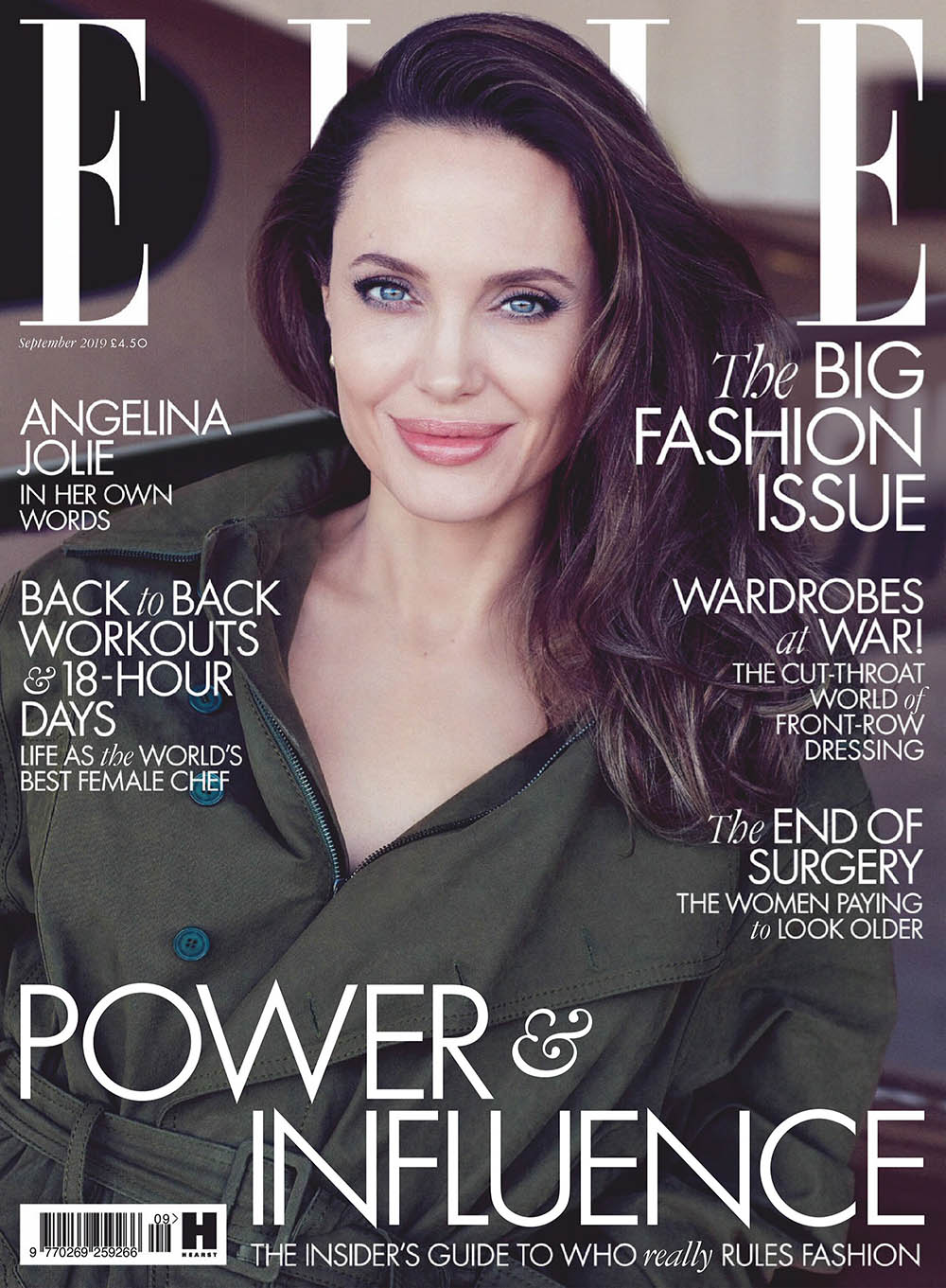 Angelina Jolie covers Elle UK September 2019 by Alexi Lubomirski