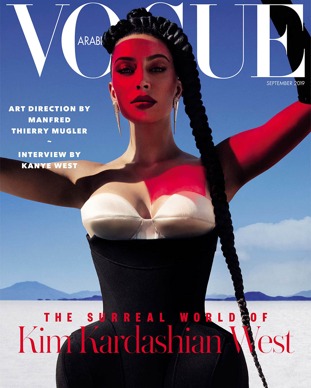 Kim Kardashian West covers Vogue Arabia September 2019 by Txema Yeste