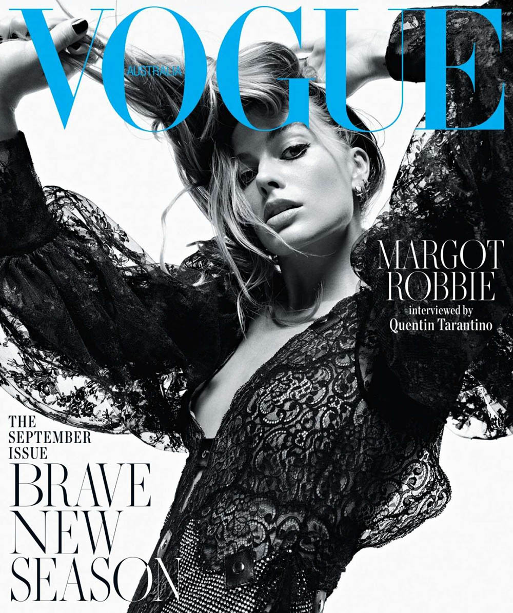 Margot Robbie covers Vogue Australia September 2019 by Mario Sorrenti