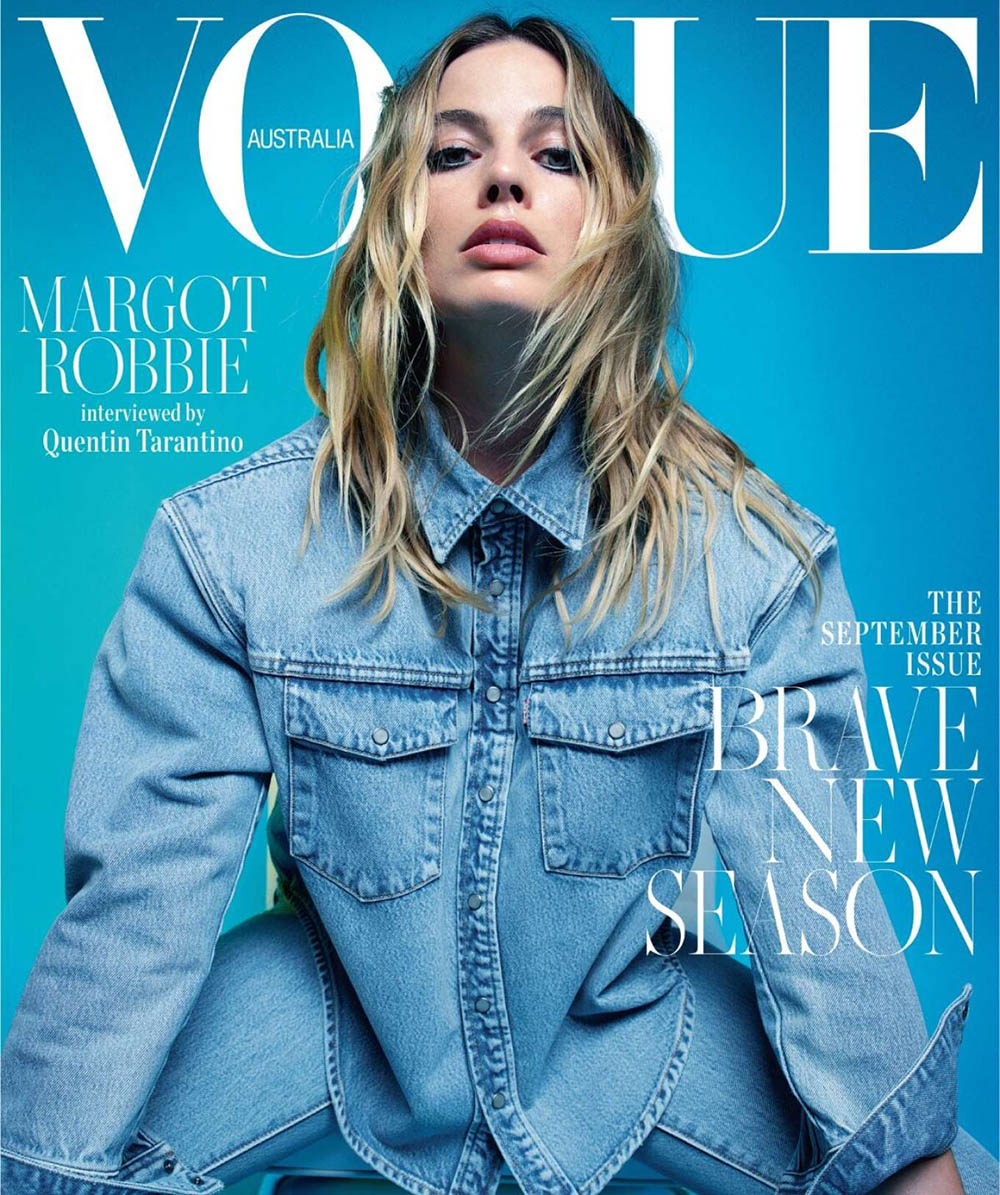 Margot Robbie covers Vogue Australia September 2019 by Mario Sorrenti