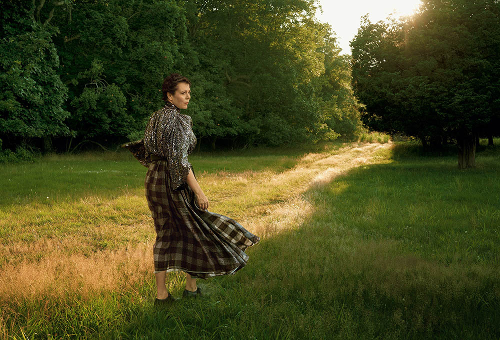 Olivia Colman covers Vogue US October 2019 by Annie Leibovitz